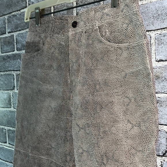 leather pants Snake skin - Picture 3 of 4